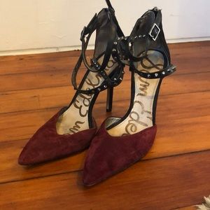 Sam Eldelman studded heels sz 5